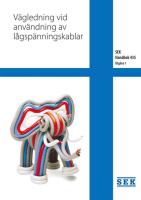 SEK Handbok 435 utgåva 2, lågspänningskablar